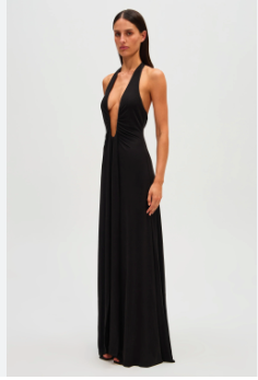 Jennifer Cupro Maxi- Black